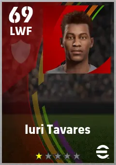 Iuri Tavares eFootball 2026 player card — 69 OVR LWF