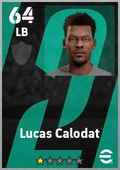 Lucas Calodat eFootball 2026 player card — 64 OVR LB