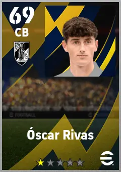 Oscar Rivas eFootball 2026 player card — 69 OVR CB