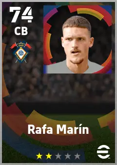 Rafa Marin eFootball 2026 player card — 74 OVR CB
