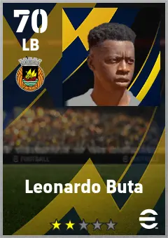 Leonardo Buta eFootball 2026 player card — 70 OVR LB