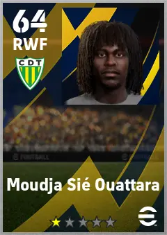 Moudja Sie Ouattara eFootball 2026 player card — 64 OVR RWF