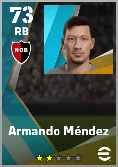 Armando Mendez eFootball 2026 player card — 73 OVR RB