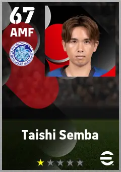 Taishi Semba eFootball 2026 player card — 67 OVR AMF