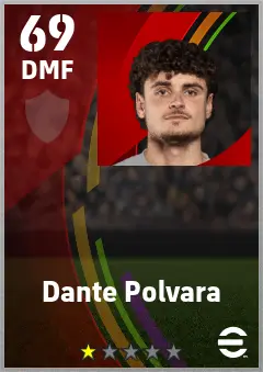 Dante Polvara eFootball 2026 player card — 69 OVR DMF