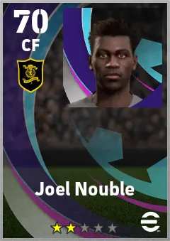 Joel Nouble eFootball 2026 player card — 70 OVR CF