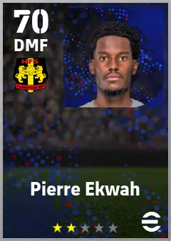 Pierre Ekwah eFootball 2026 player card — 70 OVR DMF