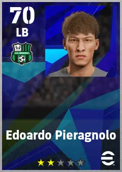 Edoardo Pieragnolo eFootball 2026 player card — 70 OVR LB