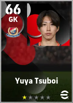 Yuya Tsuboi eFootball 2026 player card — 66 OVR GK