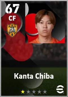 Kanta Chiba eFootball 2026 player card — 67 OVR CF