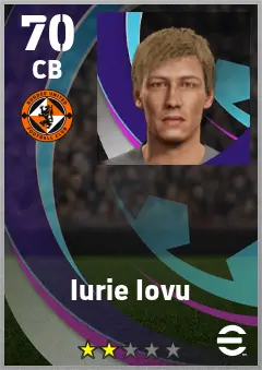 Iurie Iovu eFootball 2026 player card — 70 OVR CB