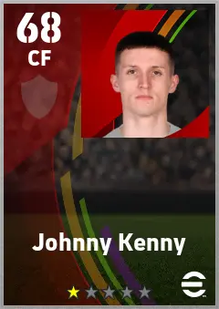 Johnny Kenny eFootball 2026 player card — 69 OVR CF