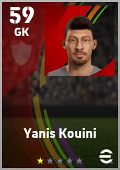 Yanis Kouini eFootball 2026 player card — 59 OVR GK