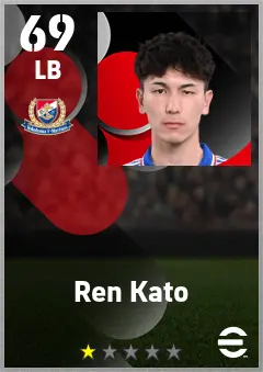 Ren Kato eFootball 2026 player card — 69 OVR LB