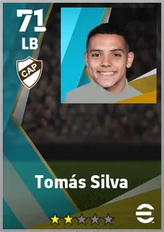 Tomas Silva eFootball 2026 player card — 71 OVR LB