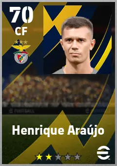 Henrique Araujo eFootball 2026 player card — 70 OVR CF