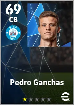 Pedro Ganchas eFootball 2026 player card — 69 OVR CB