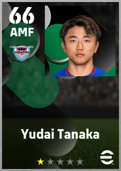 Yudai Tanaka eFootball 2026 player card — 66 OVR AMF