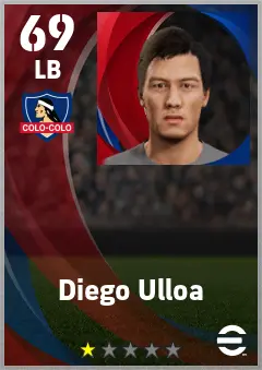 Diego Ulloa eFootball 2026 player card — 69 OVR LB