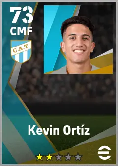 Kevin Ortiz eFootball 2026 player card — 73 OVR CMF