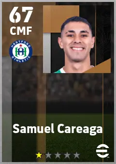 Samuel Careaga eFootball 2026 player card — 67 OVR CMF