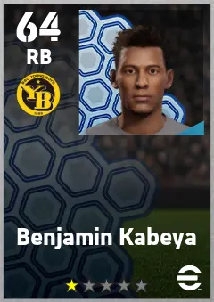 Benjamin Kabeya eFootball 2026 player card — 64 OVR RB
