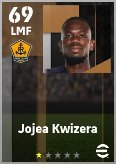 Jojea Kwizera eFootball 2026 player card — 69 OVR LMF