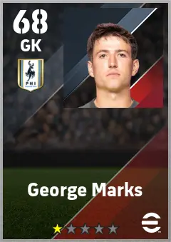 George Marks eFootball 2026 player card — 68 OVR GK