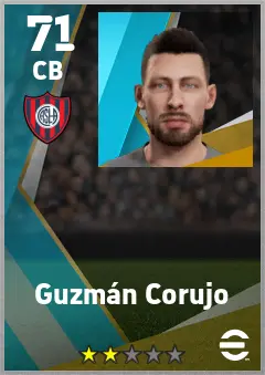 Guzman Corujo eFootball 2026 player card — 71 OVR CB