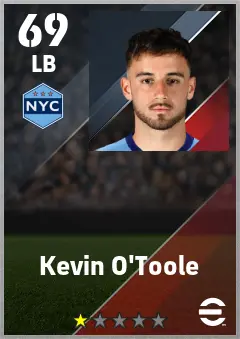 Kevin O Toole eFootball 2026 player card — 69 OVR LB