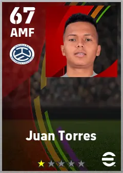 Juan Torres eFootball 2026 player card — 67 OVR AMF