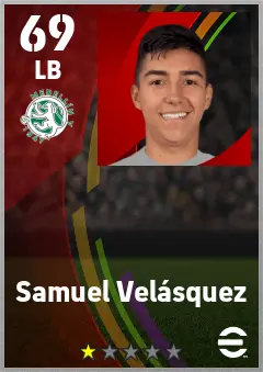 Samuel Velasquez eFootball 2026 player card — 69 OVR LB