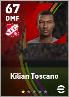 Kilian Toscano eFootball 2026 player card — 67 OVR DMF