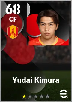 Yudai Kimura eFootball 2026 player card — 68 OVR CF