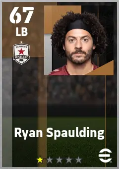 Ryan Spaulding eFootball 2026 player card — 67 OVR LB