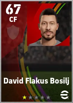 David Flakus Bosilj eFootball 2026 player card — 67 OVR CF