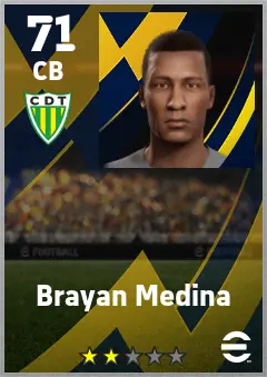 Brayan Medina eFootball 2026 player card — 71 OVR CB