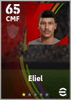 Eliel eFootball 2026 player card — 65 OVR CMF