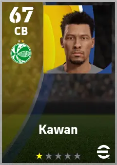 Kawan eFootball 2026 player card — 67 OVR CB