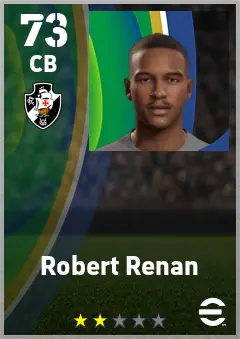 Robert Renan eFootball 2026 player card — 73 OVR CB