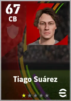 Tiago Suarez eFootball 2026 player card — 67 OVR CB