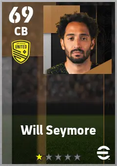 Will Seymore eFootball 2026 player card — 69 OVR CB