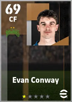 Evan Conway eFootball 2026 player card — 69 OVR CF