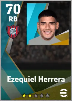 Ezequiel Herrera eFootball 2026 player card — 70 OVR RB