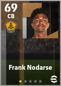 Frank Nodarse eFootball 2026 player card — 69 OVR CB