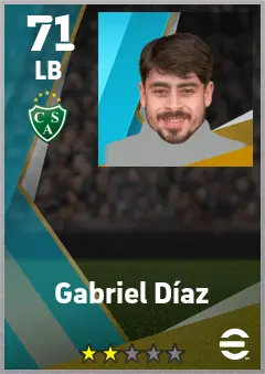 Gabriel Diaz eFootball 2026 player card — 71 OVR LB