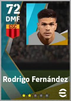 Rodrigo Fernandez eFootball 2026 player card — 72 OVR DMF