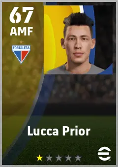 Lucca Prior eFootball 2026 player card — 67 OVR AMF