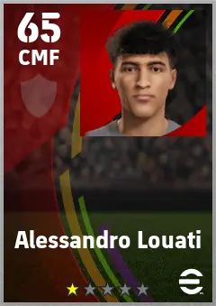 Alessandro Louati eFootball 2026 player card — 65 OVR CMF