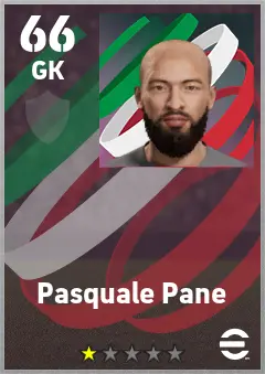 Pasquale Pane eFootball 2026 player card — 66 OVR GK